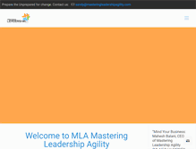 Tablet Screenshot of masteringleadershipagility.com